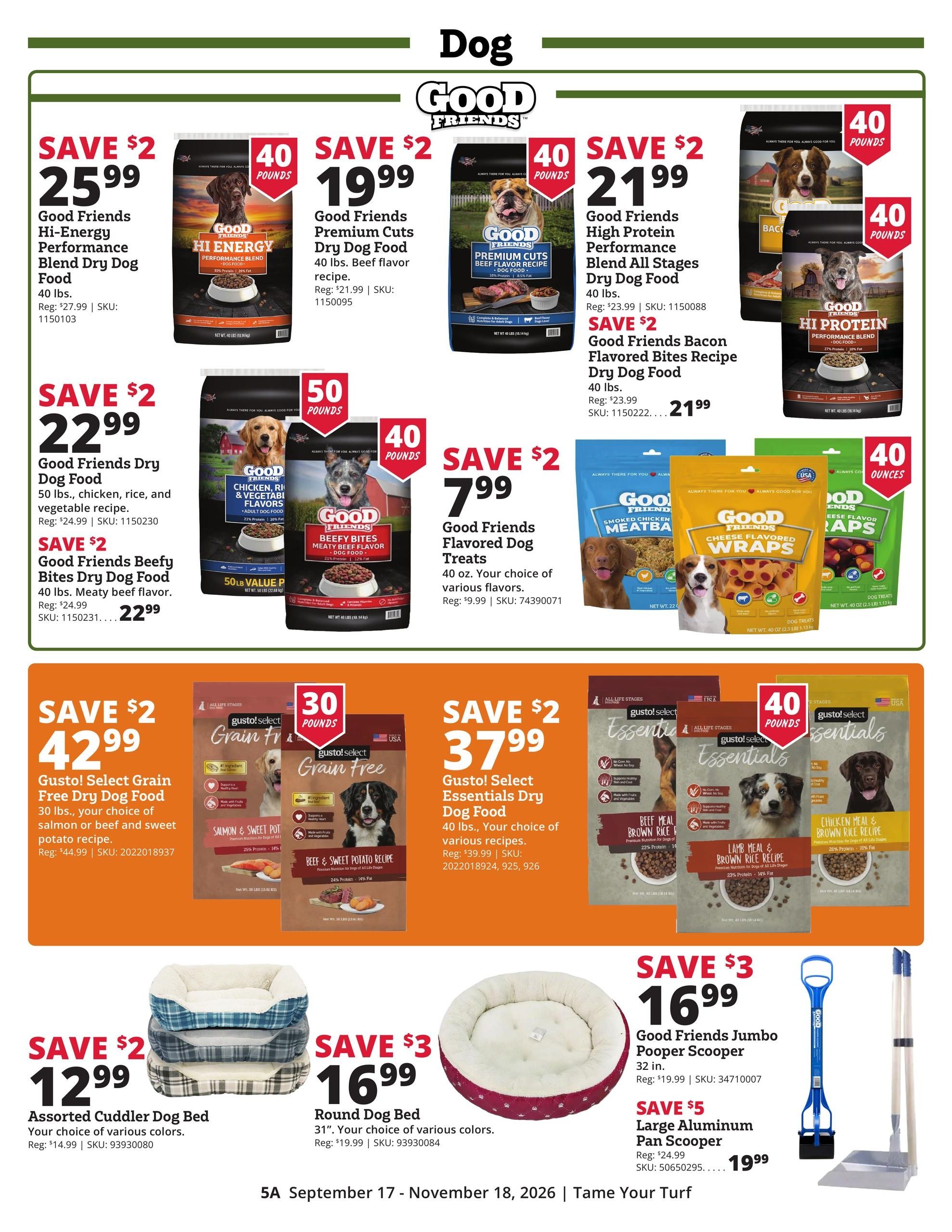 Rural King Weekly Ad September 17 - November 18, 2026
