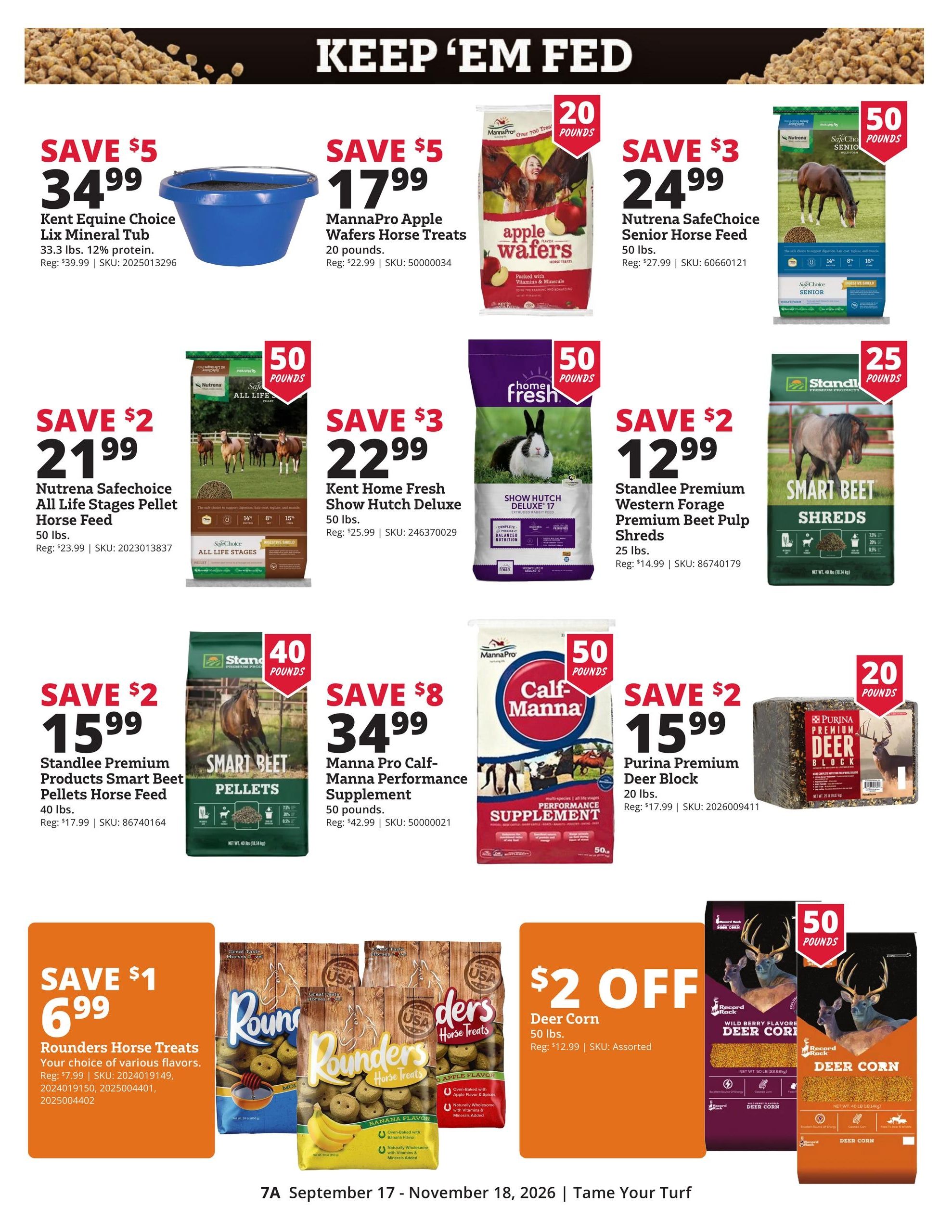Rural King Weekly Ad September 17 - November 18, 2026