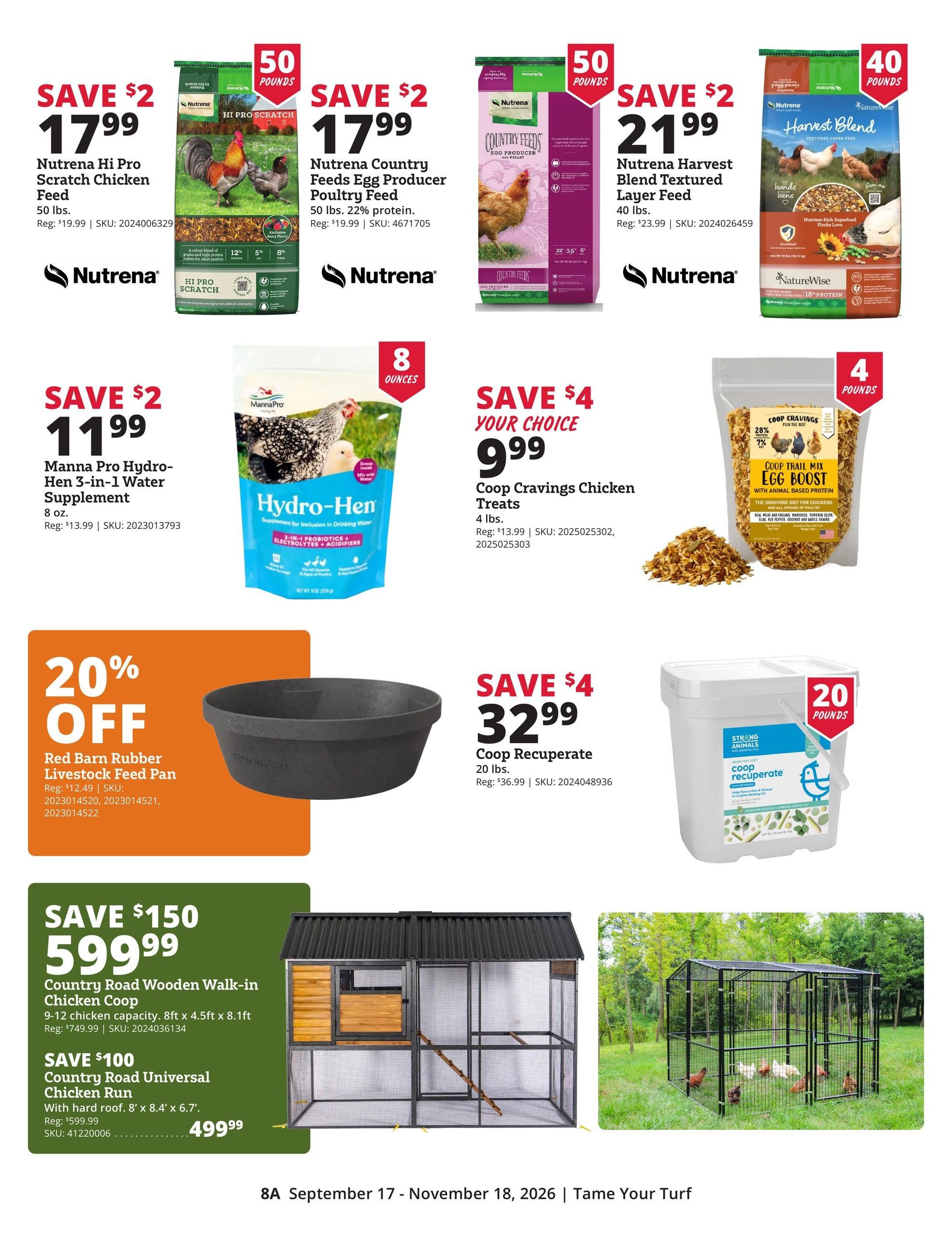 Rural King Weekly Ad September 17 - November 18, 2026