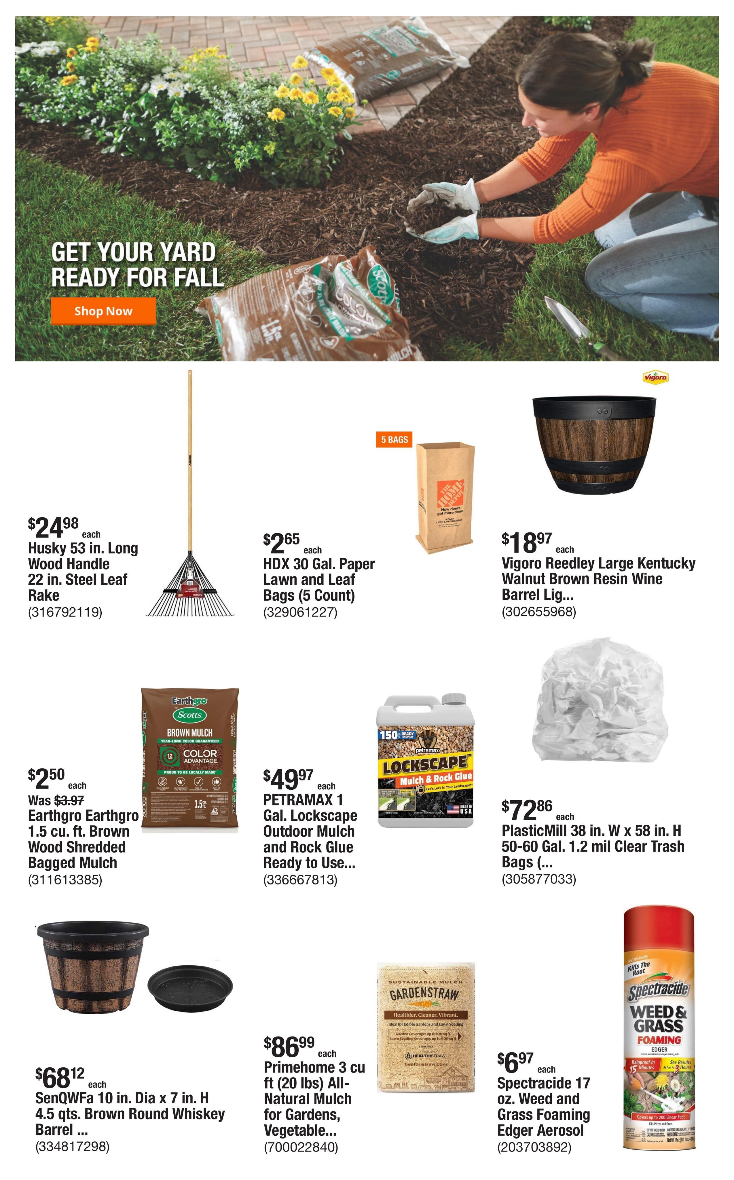 Home Depot (Bell City Area, LA) Weekly Ad September 10 - 24, 2026