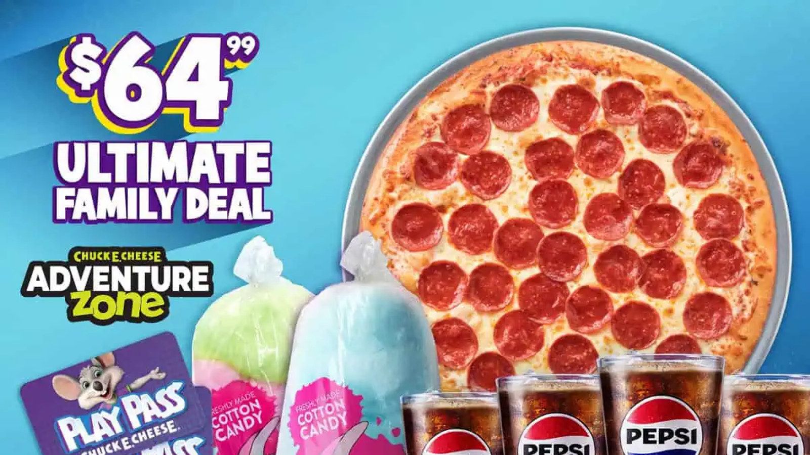 Chuck E. Cheese: $64.99 Ultimate Fall Family Deal Chuck E. Cheese: $64.99 Ultimate Fall Family Deal