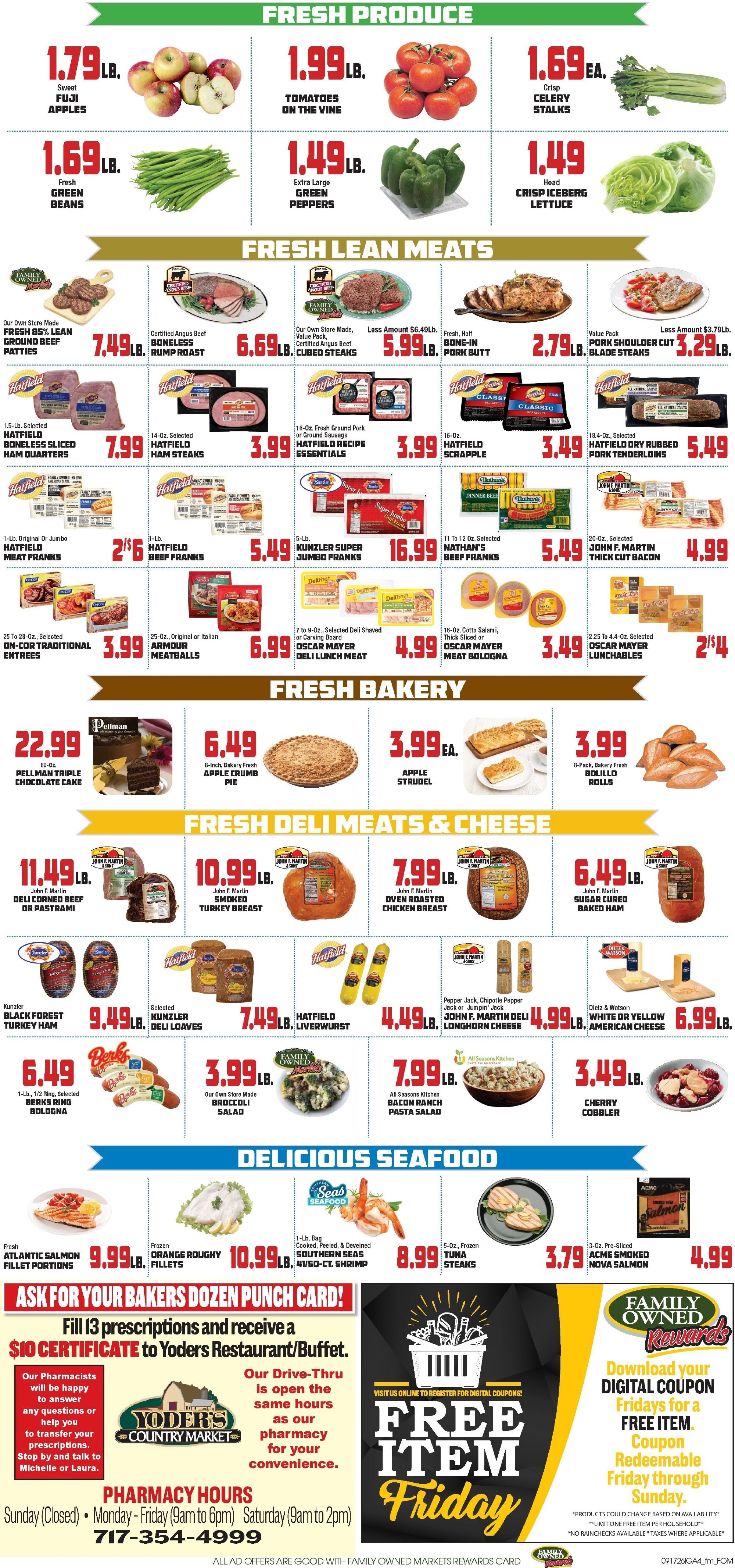 John Herr's Village Market Weekly Ad September 17 - 23, 2026