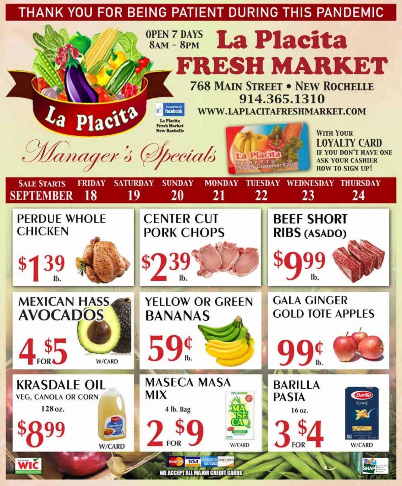 La Placita Fresh Market Weekly Ad September 18 - 24, 2026