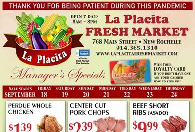 La Placita Fresh Market Weekly Ad September 18 - 24, 2026