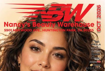 Nancy's Beauty Warehouse Monthly Catalog Weekly Ad October 1 - 31, 2026