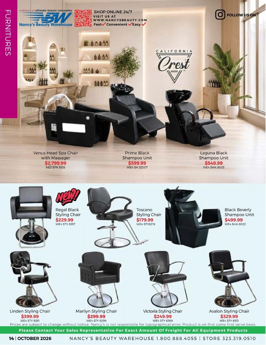 Nancy's Beauty Warehouse Monthly Catalog Weekly Ad October 1 - 31, 2026