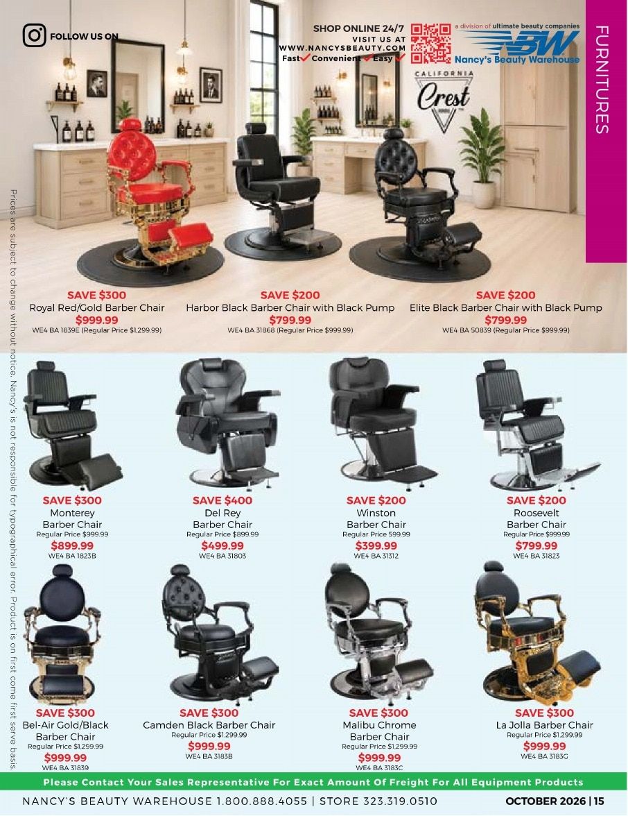 Nancy's Beauty Warehouse Monthly Catalog Weekly Ad October 1 - 31, 2026