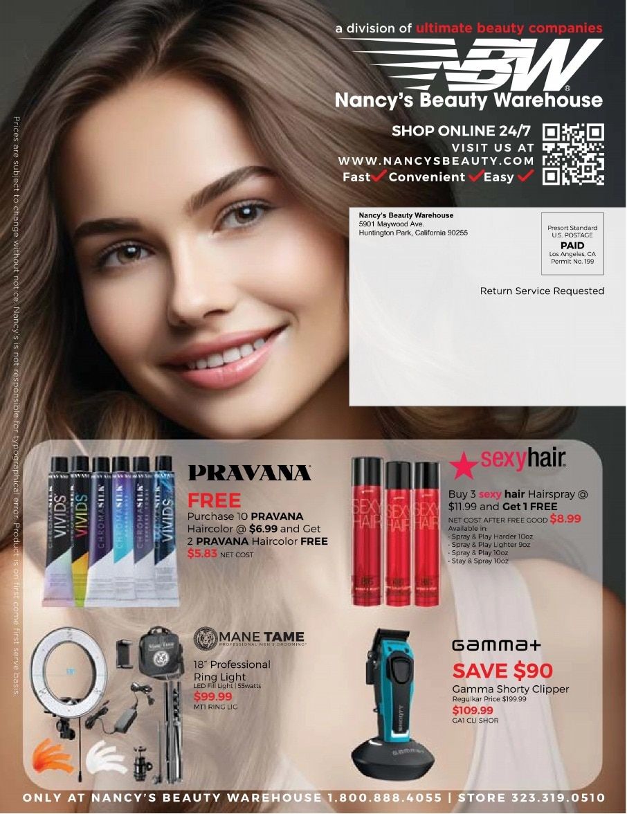 Nancy's Beauty Warehouse Monthly Catalog Weekly Ad October 1 - 31, 2026