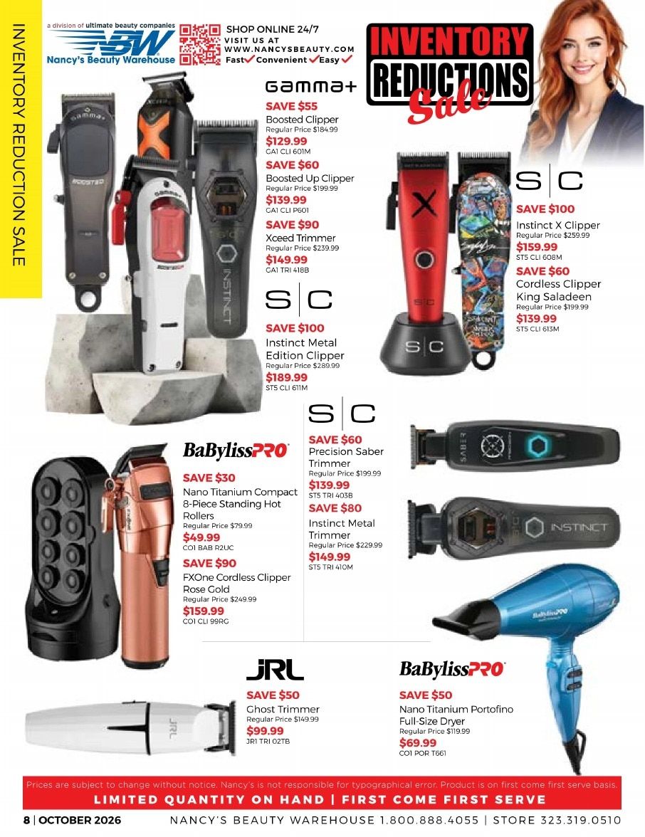 Nancy's Beauty Warehouse Monthly Catalog Weekly Ad October 1 - 31, 2026