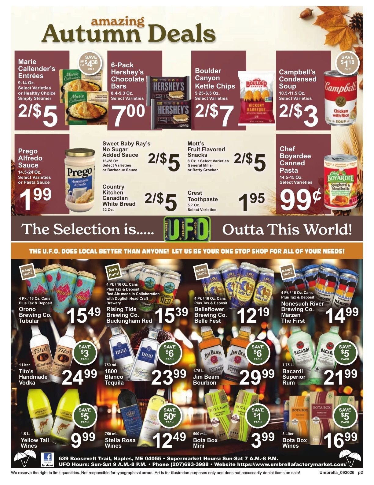 Umbrella Factory Supermarket Weekly Ad September 20 - 26, 2026
