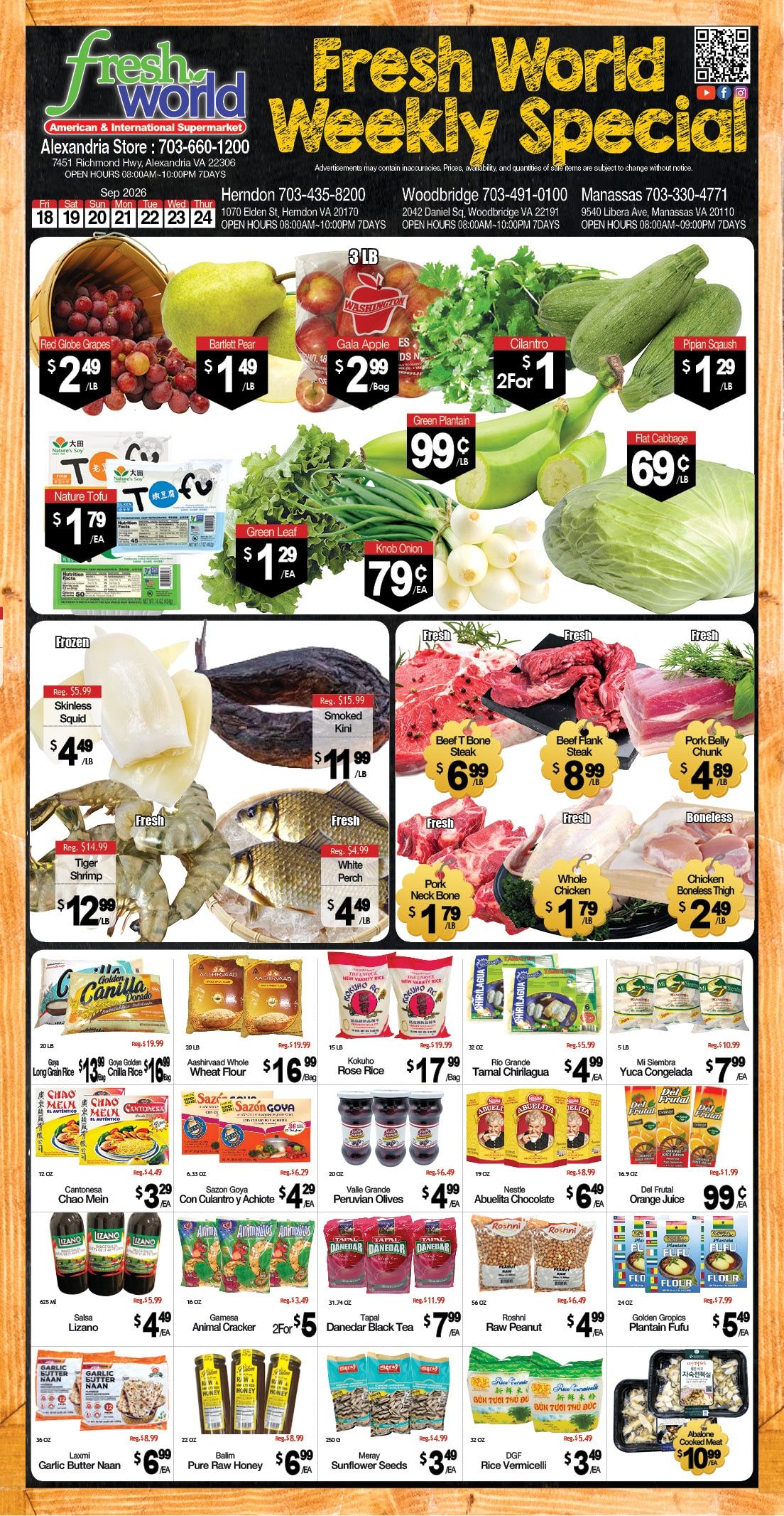 Fresh World Weekly Ad September 18 - 24, 2026