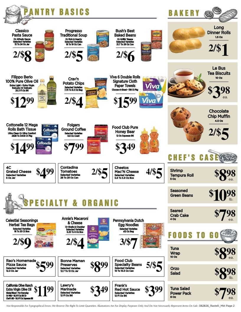 Rastelli Market Fresh Weekly Ad September 11 - 24, 2026