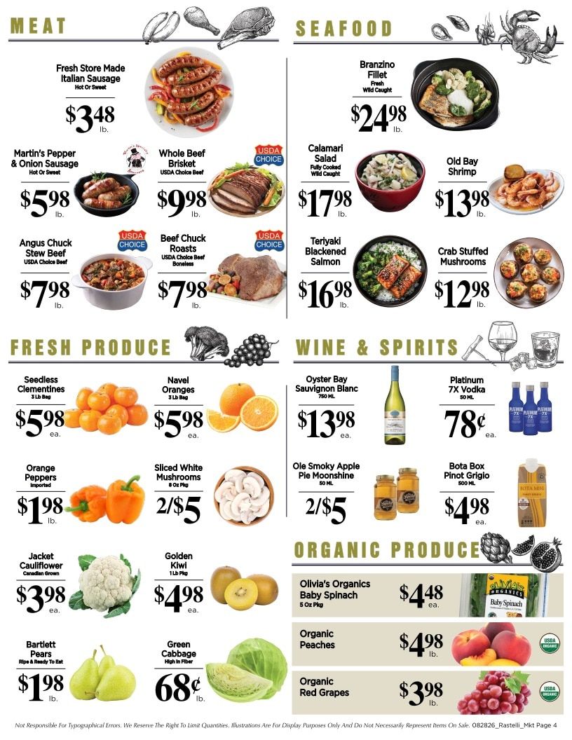 Rastelli Market Fresh Weekly Ad September 11 - 24, 2026