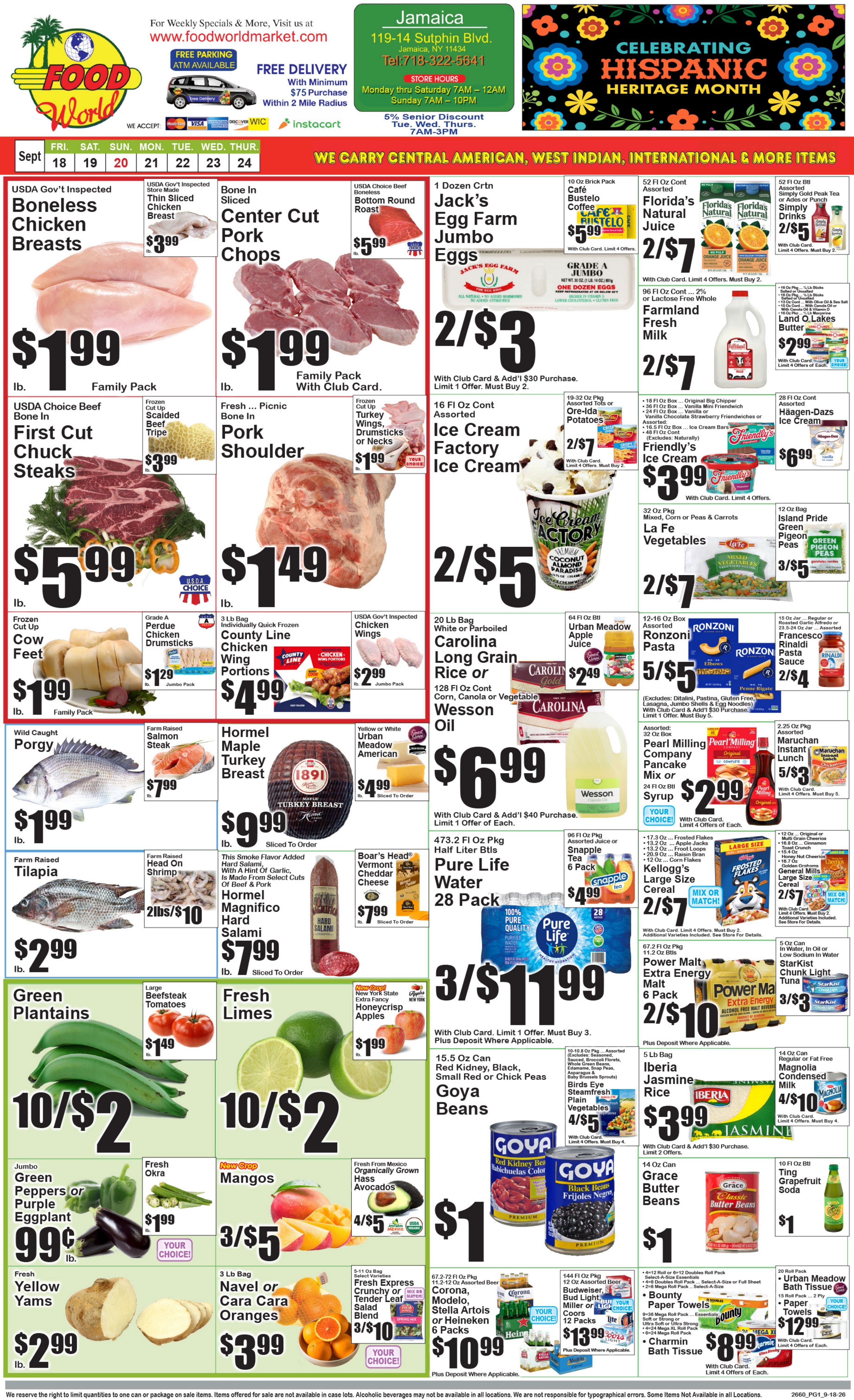 Food World Supermarket Weekly Ad September 18 - 24, 2026