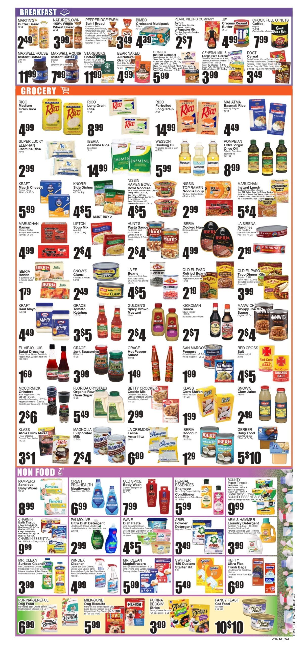 Festival Supermarket Weekly Ad September 18 - 24, 2026