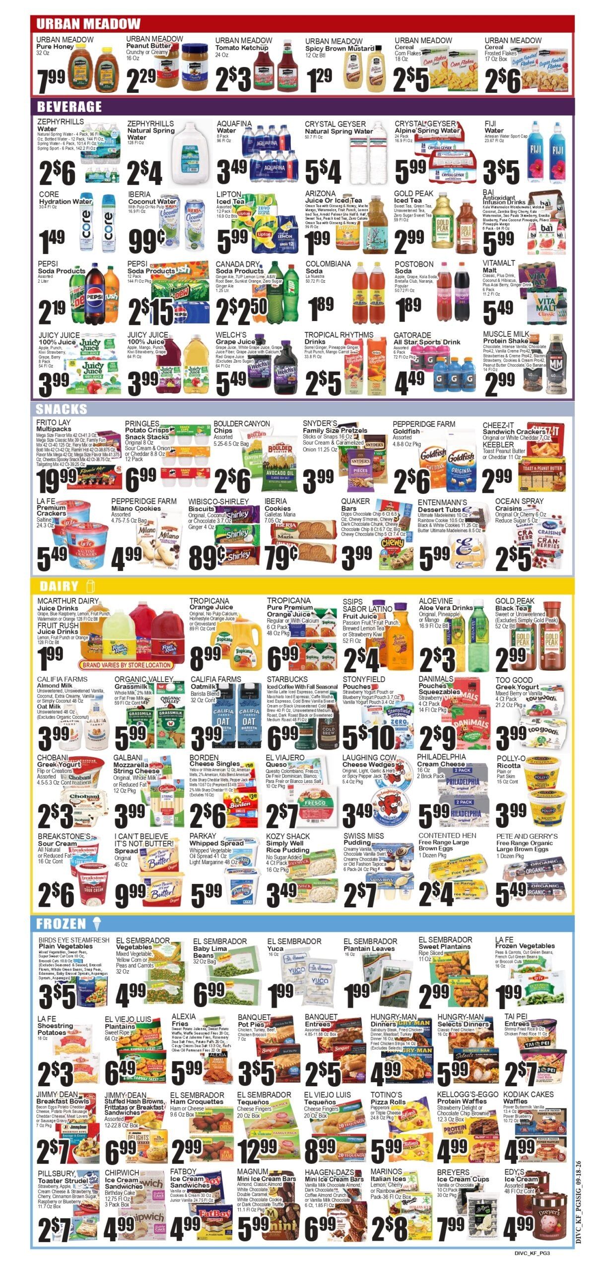Festival Supermarket Weekly Ad September 18 - 24, 2026