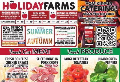 Holiday Farms Weekly Ad September 18 - 24, 2026