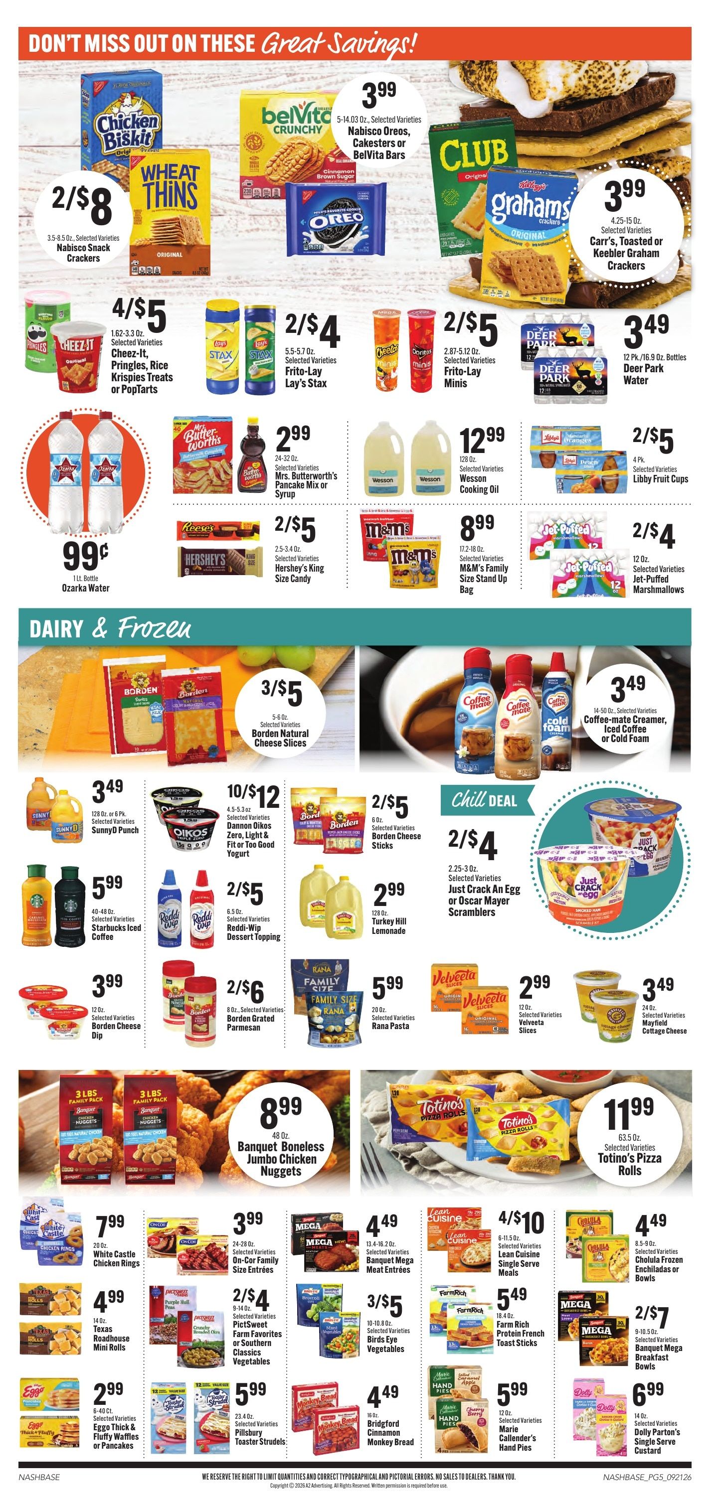 Hilltop Supermarket Weekly Ad September 21 - 27, 2026