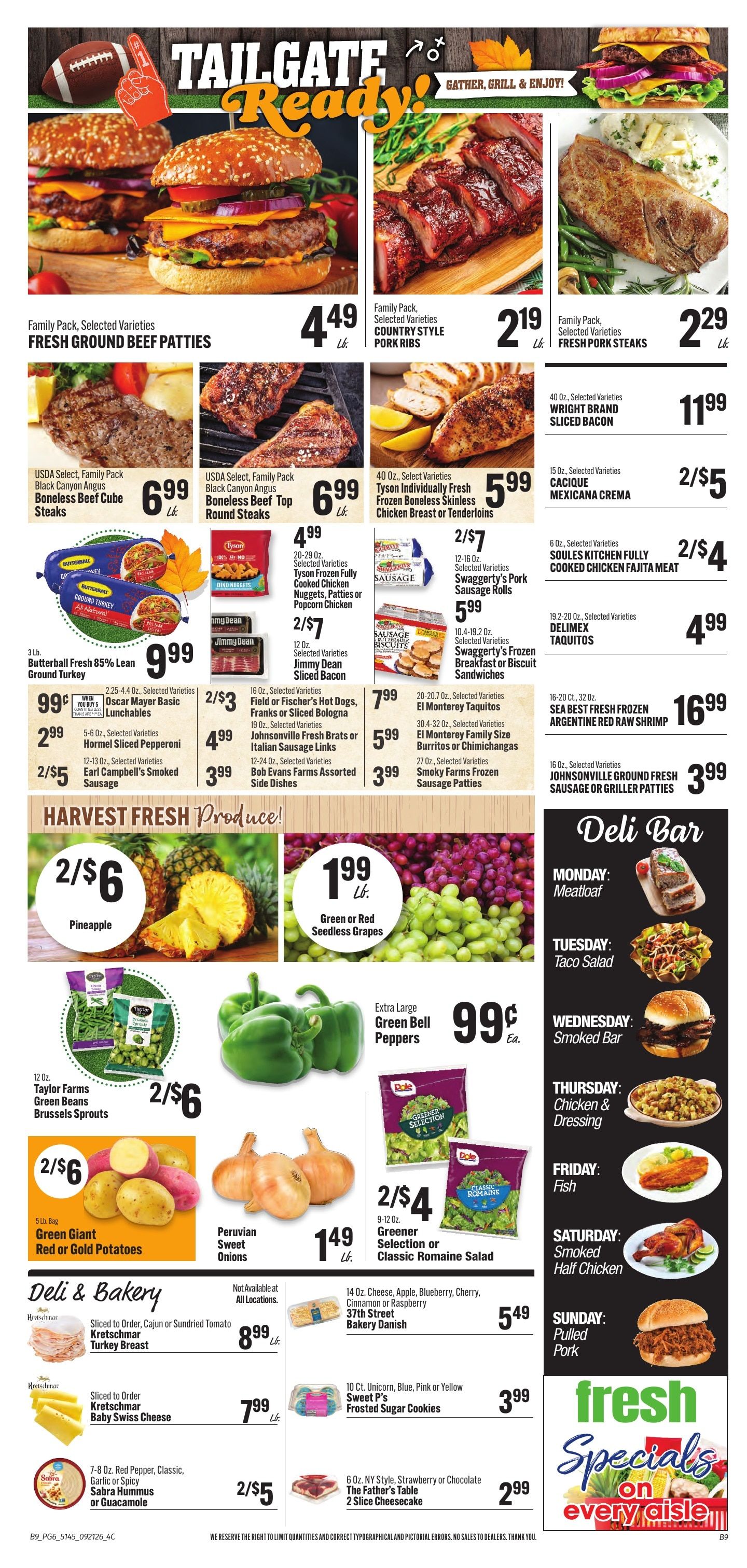 Hilltop Supermarket Weekly Ad September 21 - 27, 2026