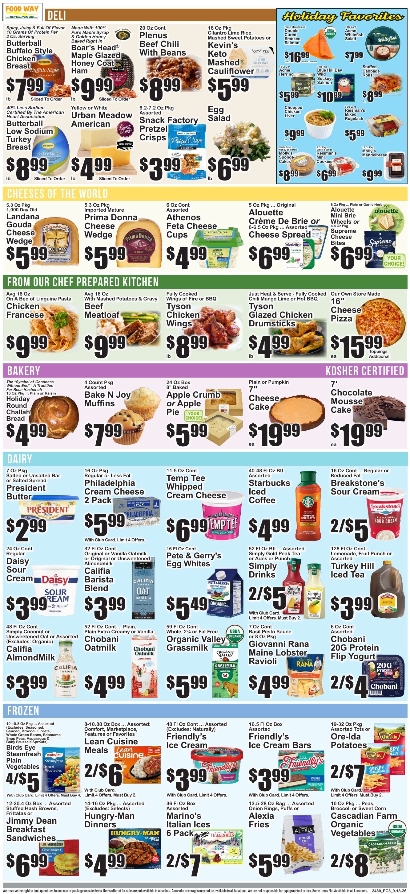 Food Way Weekly Ad September 18 - 24, 2026
