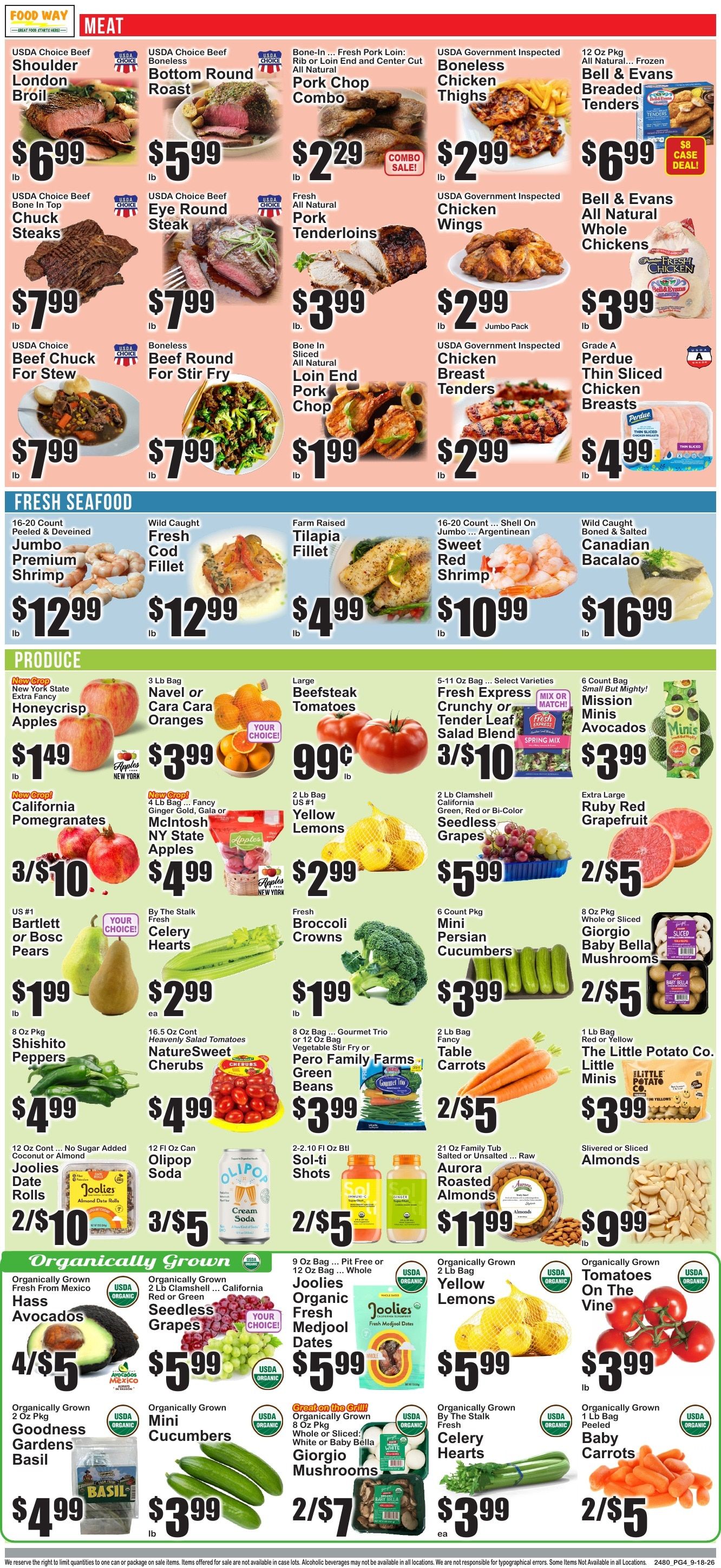 Food Way Weekly Ad September 18 - 24, 2026