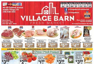 Village Barn Fresh Market Weekly Ad September 18 - 24, 2026