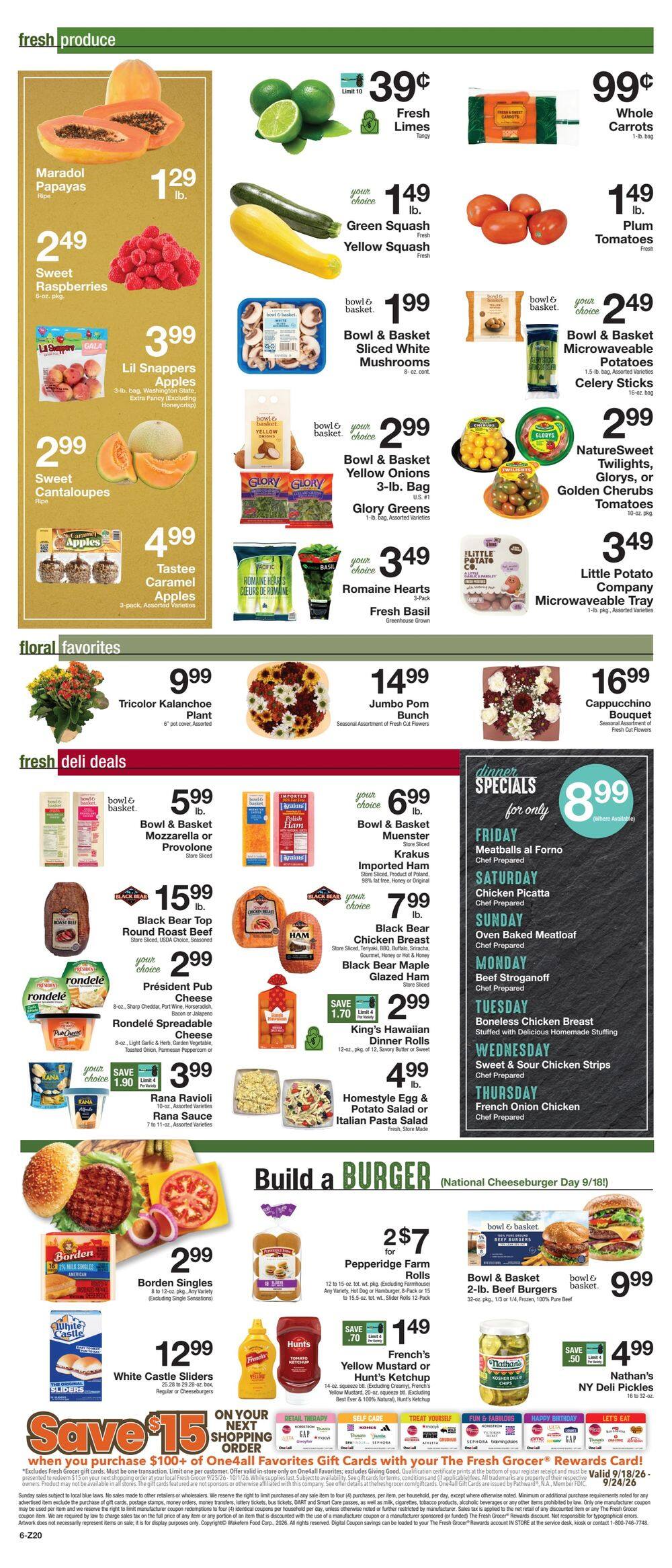The Fresh Grocer (1880 Stefko Blvd, Bethlehem, PA) Weekly Ad September 18 - 24, 2026