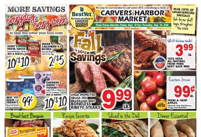 Carver's Harbor Market Weekly Ad September 18 - 24, 2026