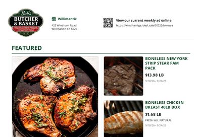 Bob's Butcher & Basket Weekly Ad September 18 - 24, 2026