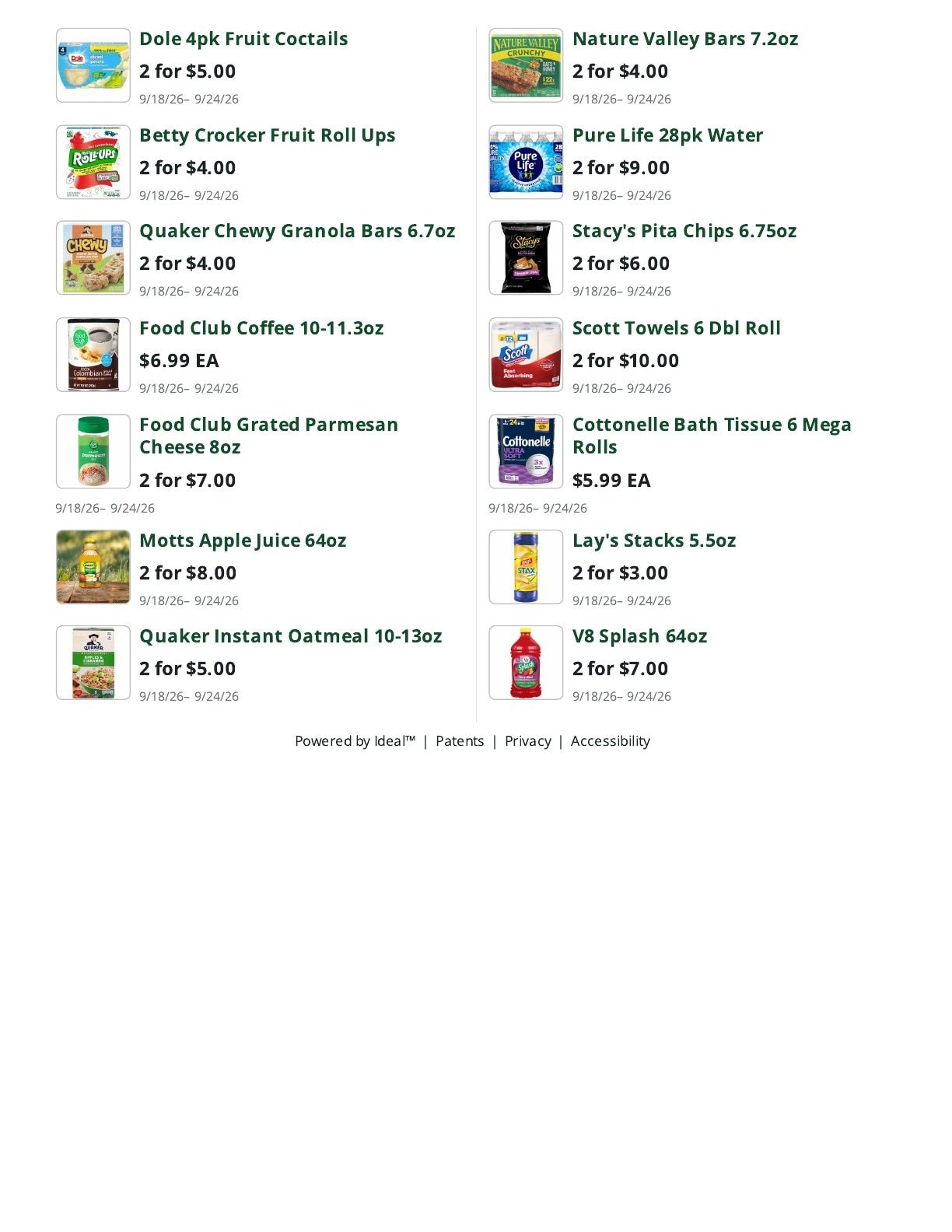 Bob's Butcher & Basket Weekly Ad September 18 - 24, 2026