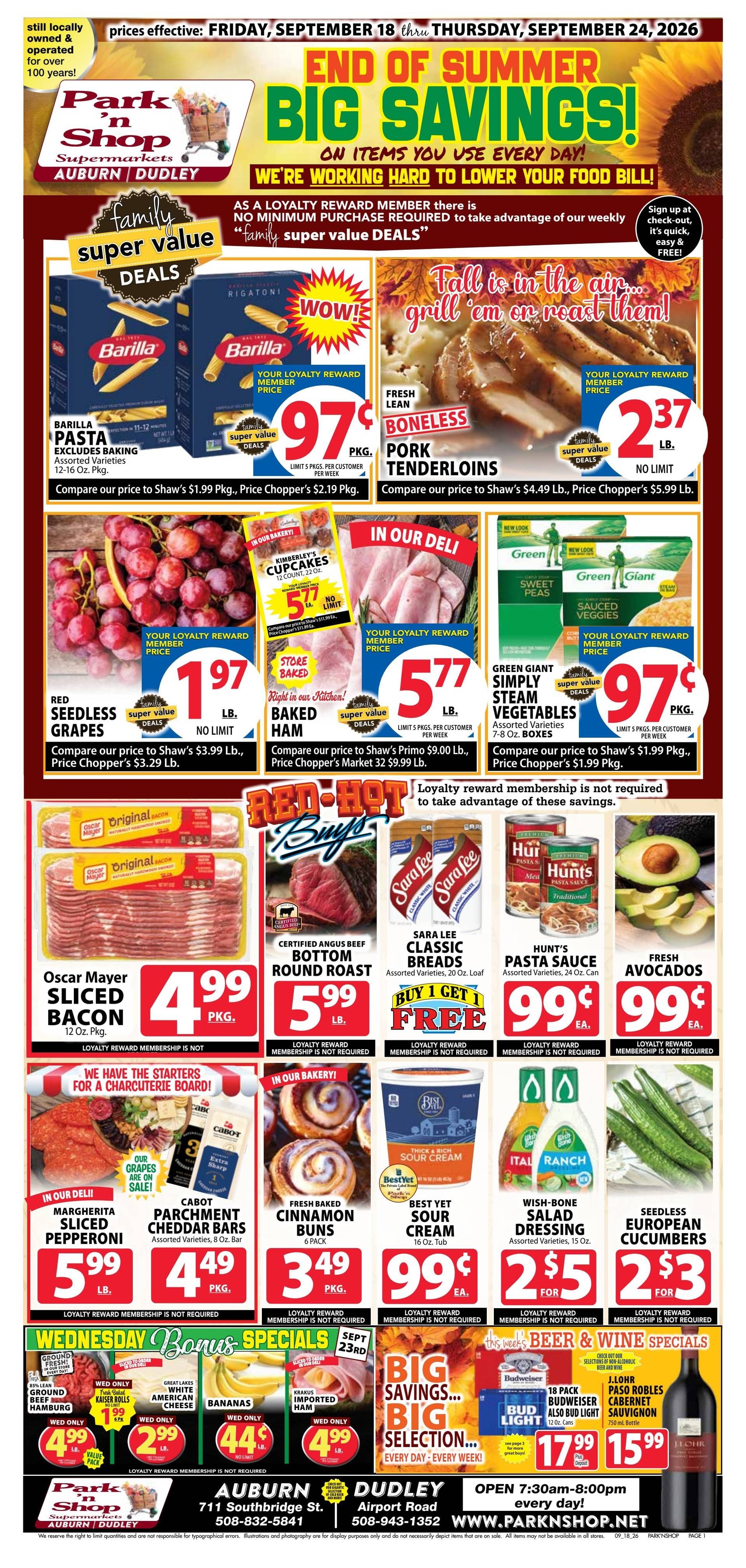 Park 'n Shop Weekly Ad September 18 - 24, 2026