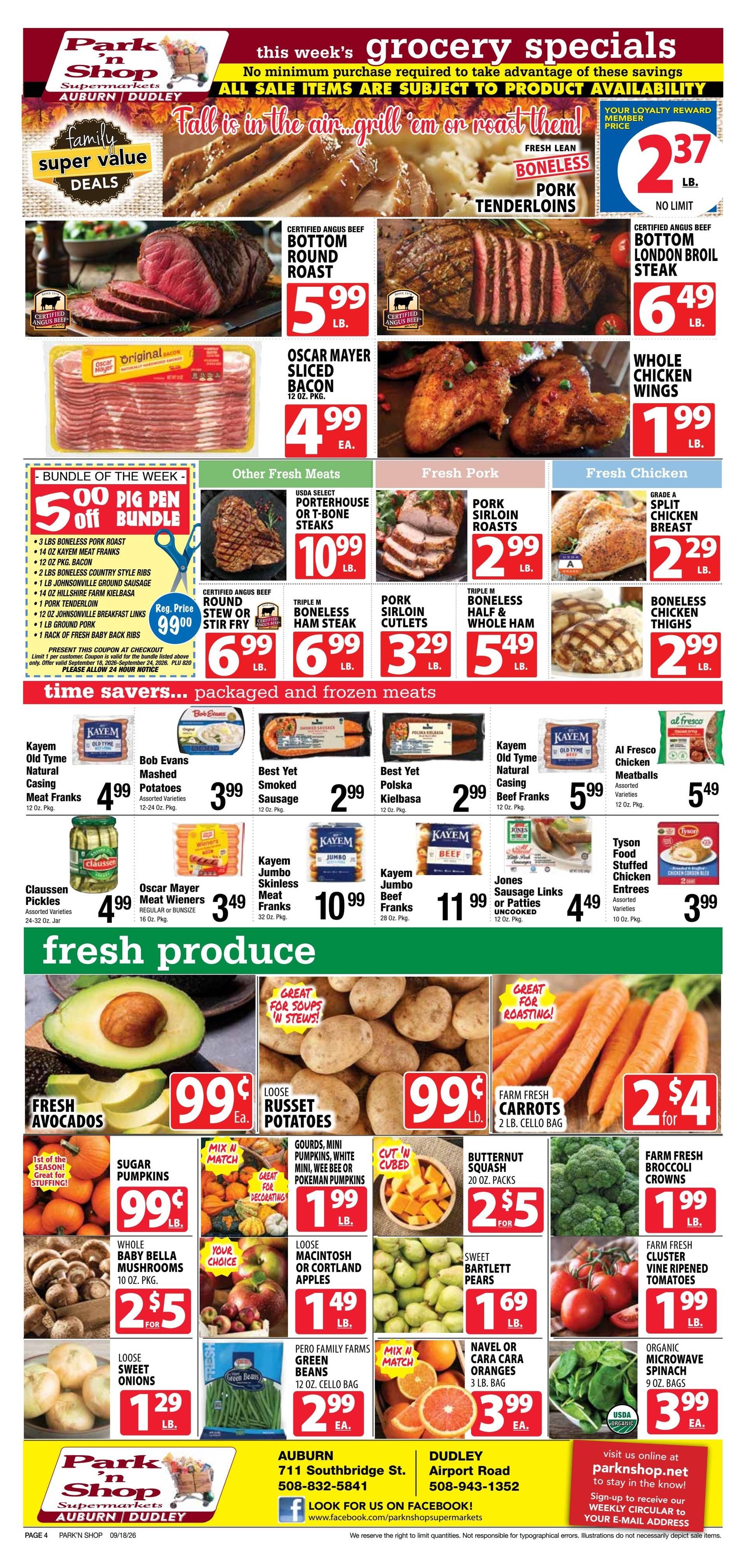 Park 'n Shop Weekly Ad September 18 - 24, 2026