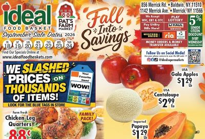 Ideal Food Basket (Baldwin, NY) Weekly Ad September 18 - 24, 2026