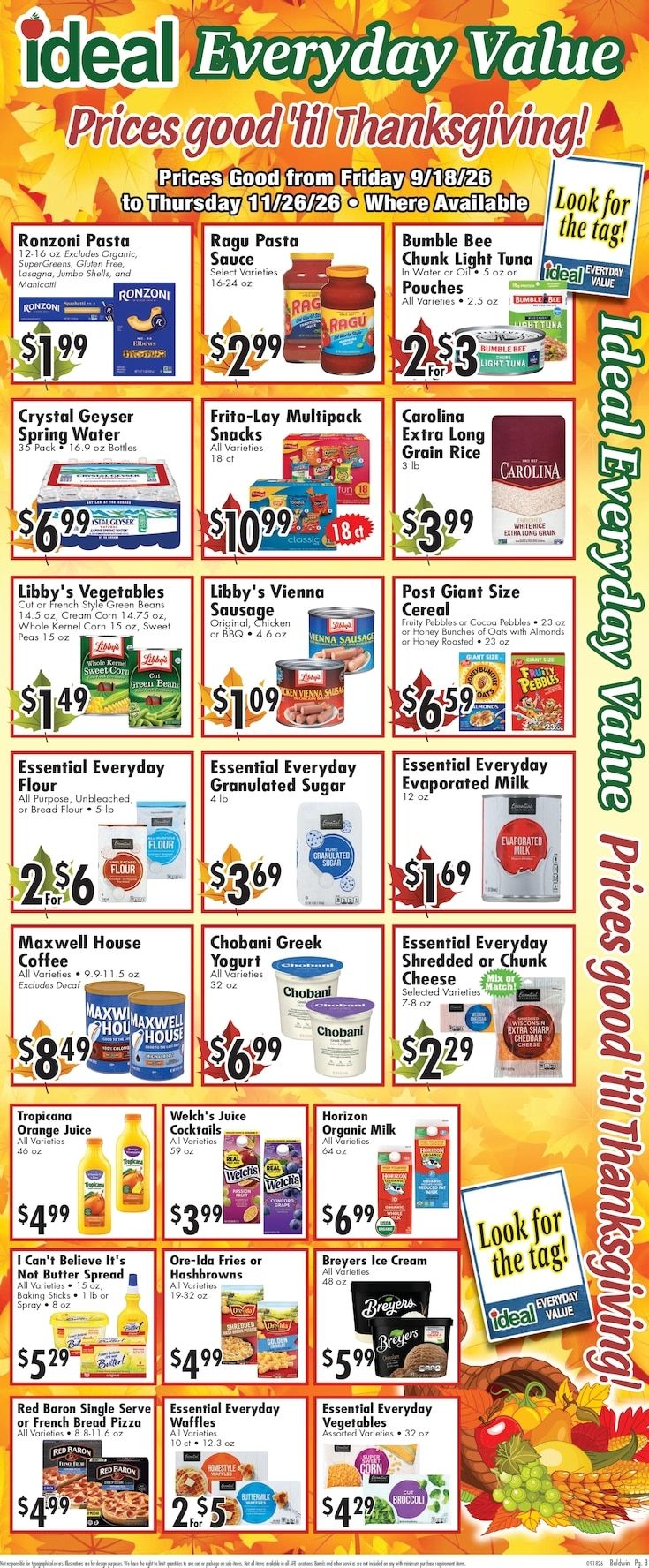 Ideal Food Basket (Baldwin, NY) Weekly Ad September 18 - 24, 2026