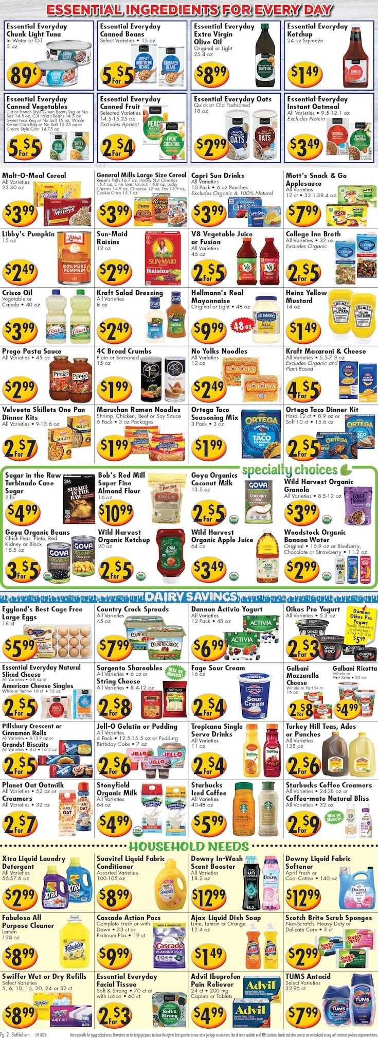 Ideal Food Basket (Bethlehem, PA) Weekly Ad September 18 - 24, 2026