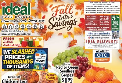 Ideal Food Basket (Corona and Jamaica, NY) Weekly Ad September 18 - 24, 2026