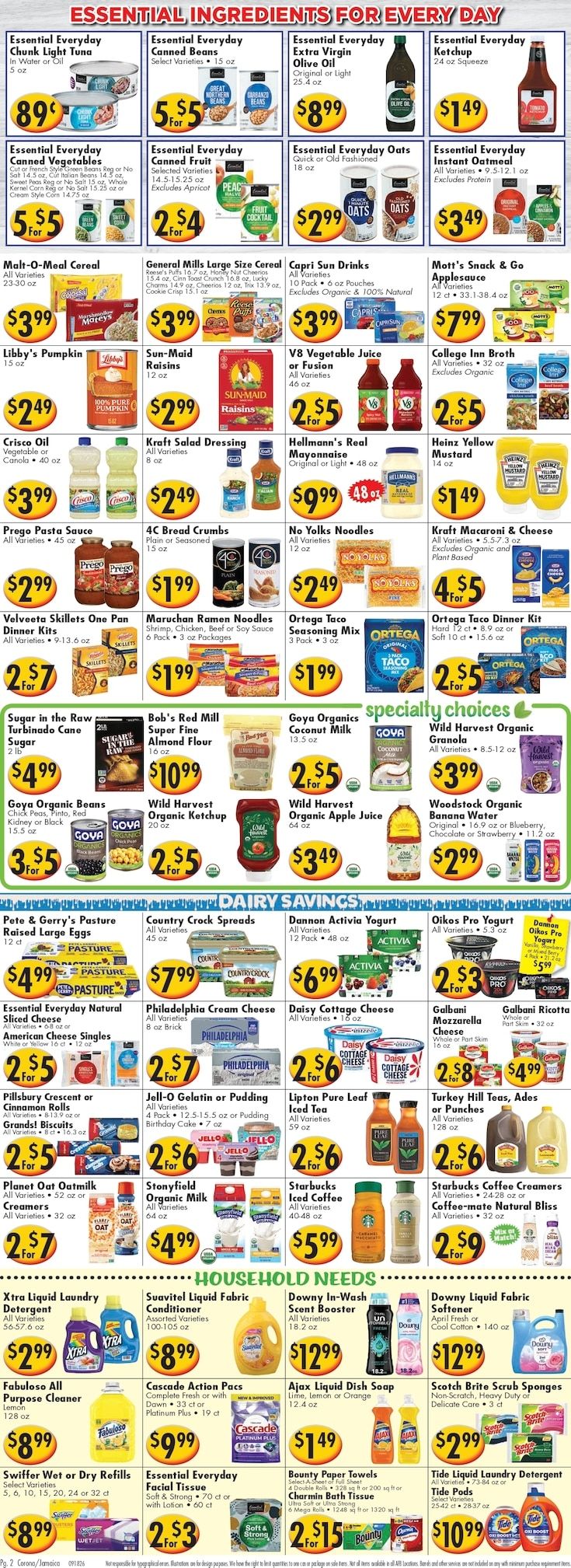 Ideal Food Basket (Corona and Jamaica, NY) Weekly Ad September 18 - 24, 2026