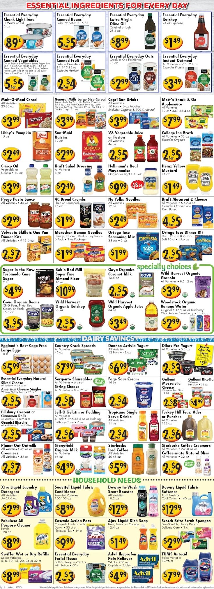 Ideal Food Basket (Easton, PA) Weekly Ad September 18 - 24, 2026