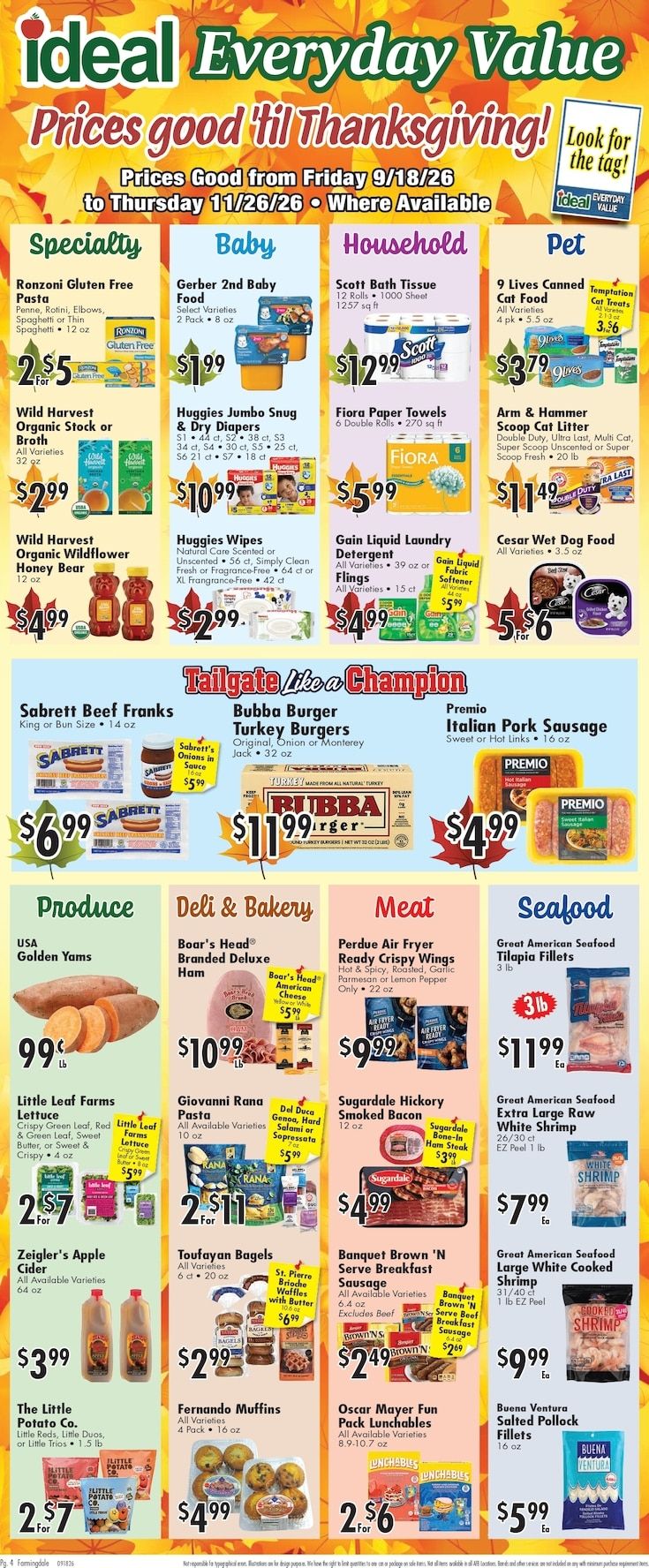 Ideal Food Basket (Farmingdale, NY) Weekly Ad September 18 - 24, 2026