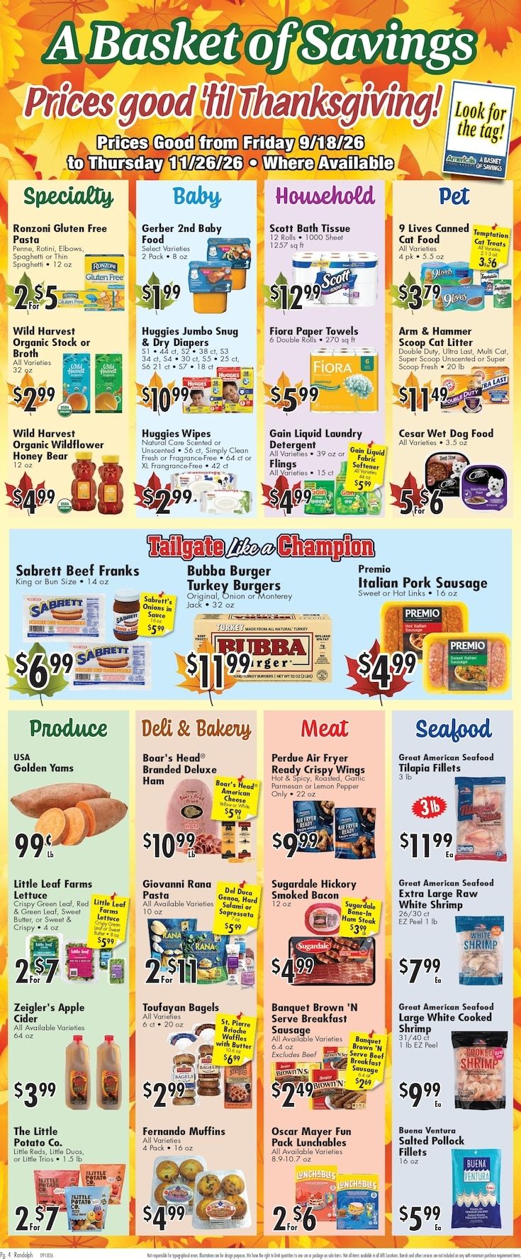 America's Food Basket (Randolph, MA) Weekly Ad September 18 - 24, 2026