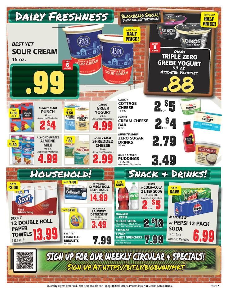 Big Bunny Market Weekly Ad September 18 - 24, 2026