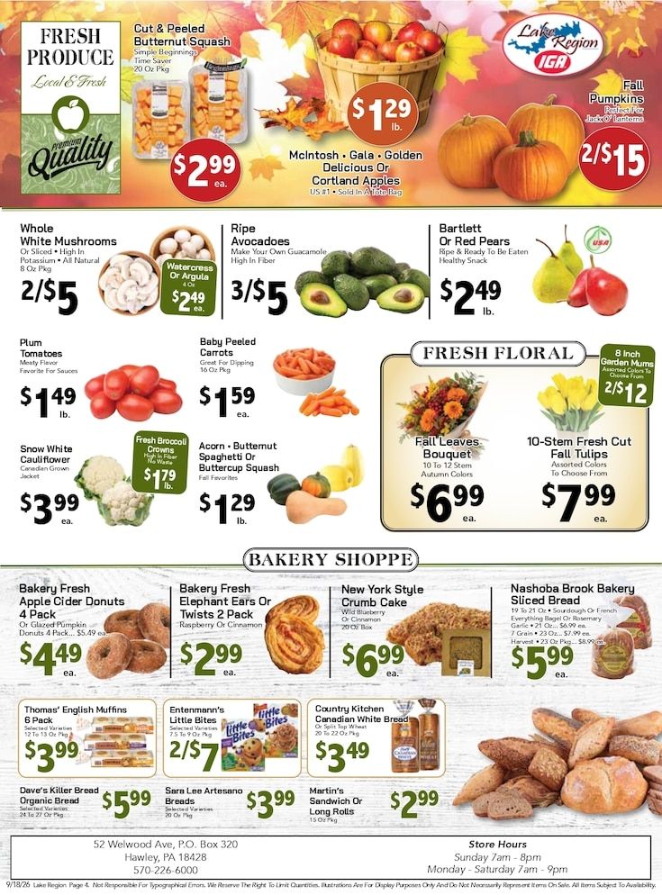 Lake Region IGA Weekly Ad September 18 - 24, 2026