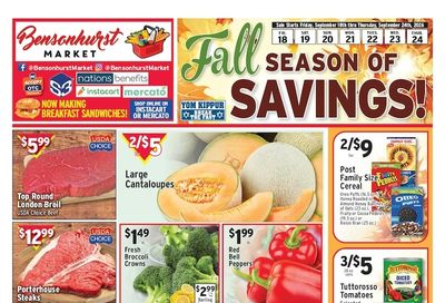Bensonhurst Market Weekly Ad September 18 - 24, 2026