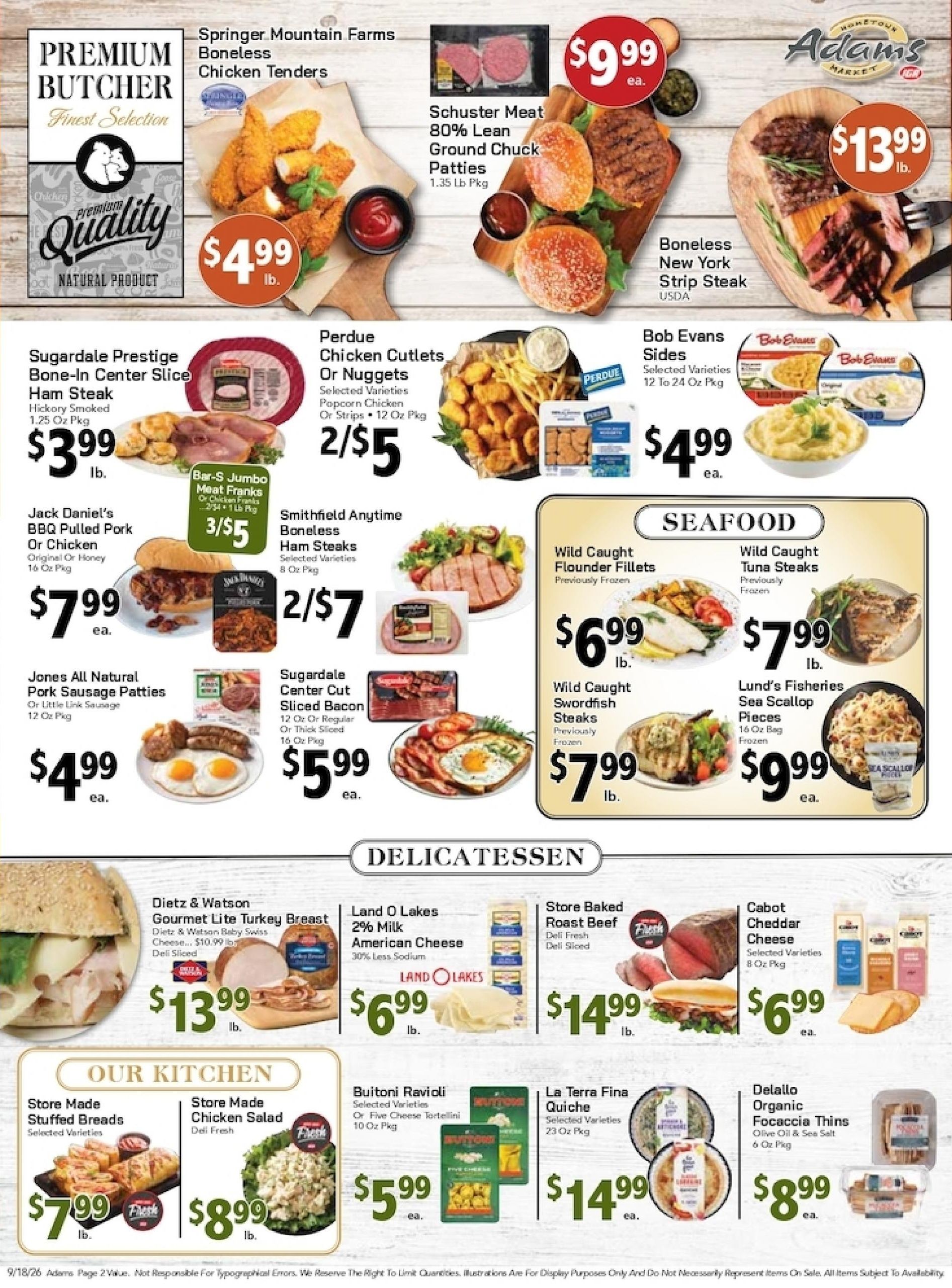 Adams Hometown Market (Cromwell Area, CT) Weekly Ad September 18 - 24, 2026