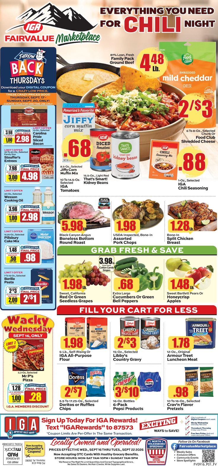 Fairvalue Marketplace Weekly Ad September 16 - 22, 2026