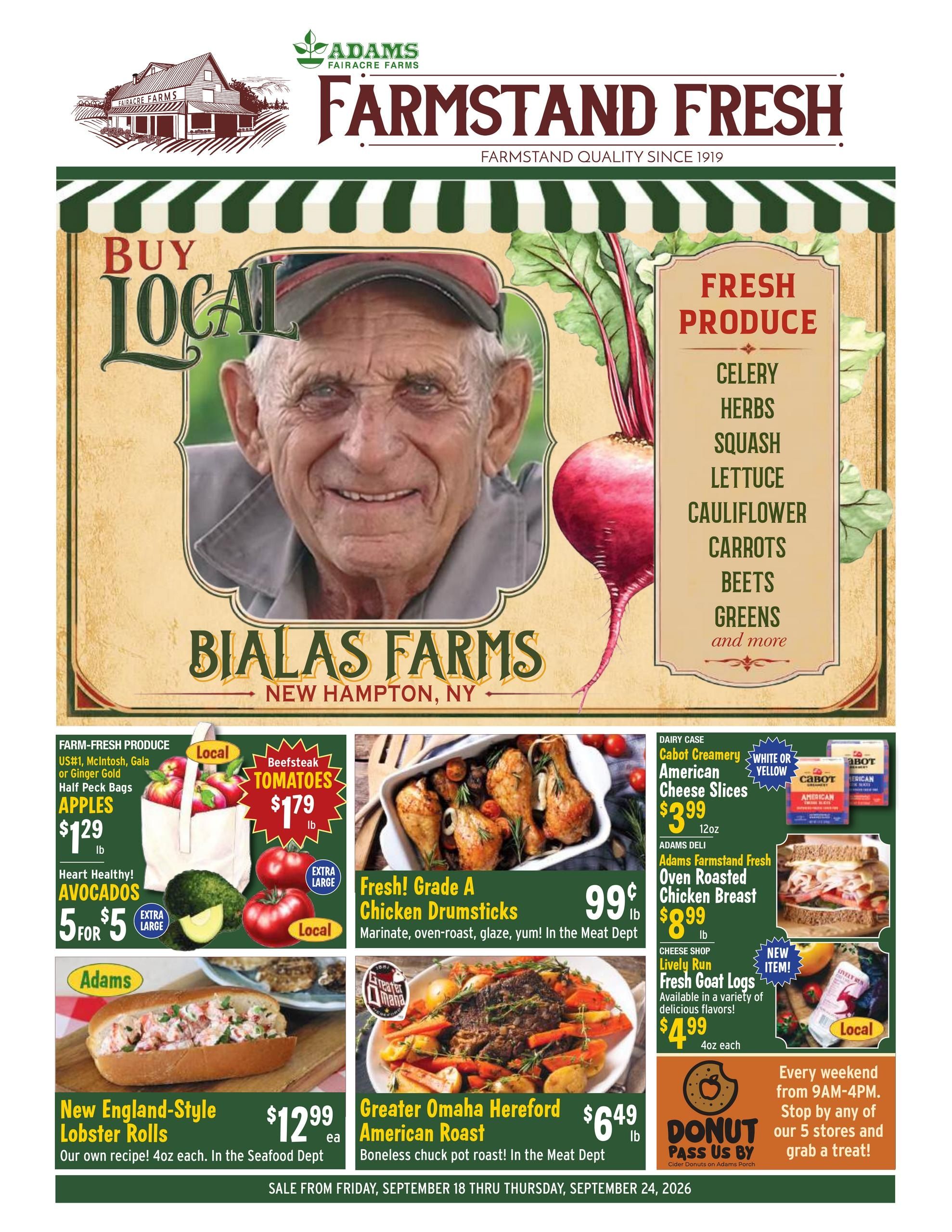 Adams Fairacre Farms Weekly Ad September 18 - 24, 2026