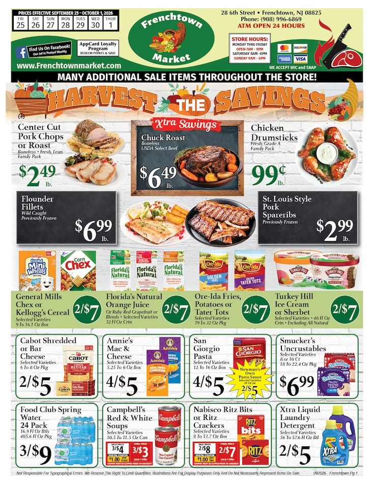 Frenchtown Market Weekly Ad September 25 - October 1, 2026