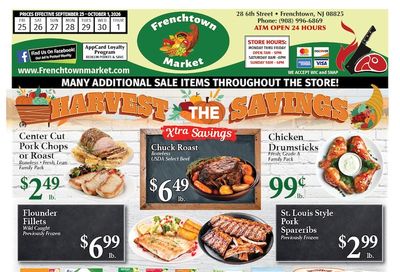 Frenchtown Market Weekly Ad September 25 - October 1, 2026