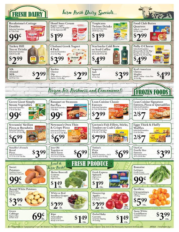 Frenchtown Market Weekly Ad September 25 - October 1, 2026