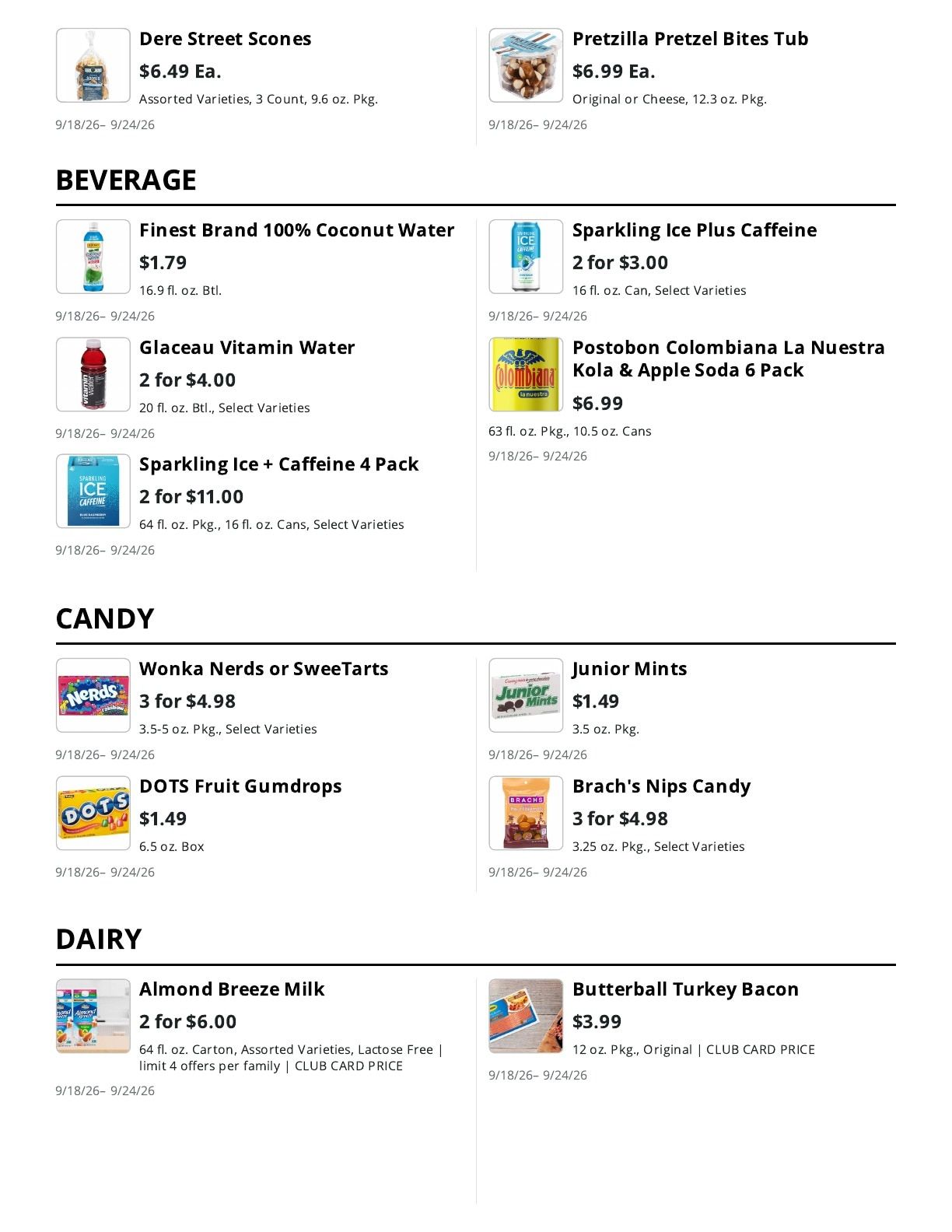 La Bella Marketplace (Staten Island, NY) Weekly Ad September 18 - 24, 2026